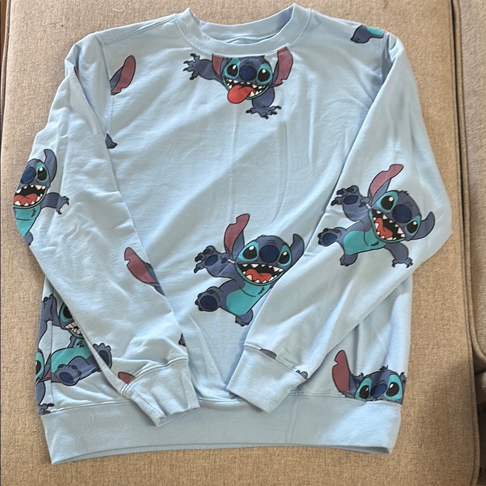 Disney Blue Crewneck Sweater with Timeless Appeal